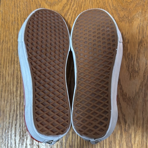 Vans Red and White Checkered Unisex Old Skool Skate Shoes Size 9.5 - Picture 4 of 5